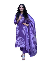 Rangnavi Women's Printed Stright Kurta with Pant & Dupatta Set | Kurta Set - image 1