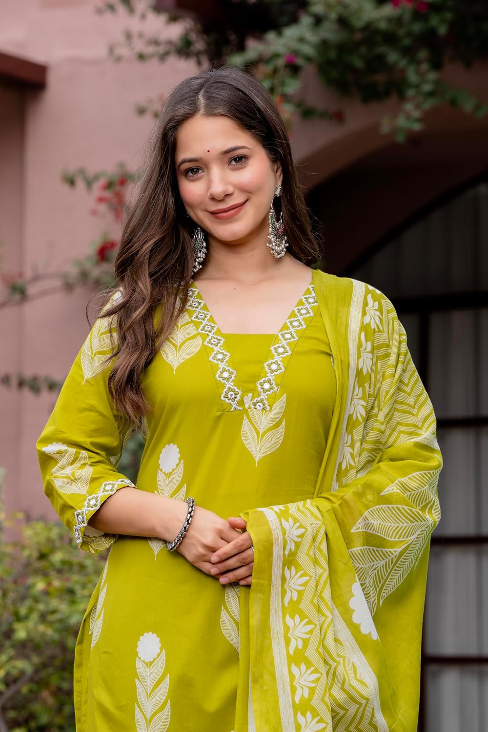 Rangnavi Women's Premium Cotton Trending Straight Kurta with Pants and Dupatta Set | Ethnic Set - image 3